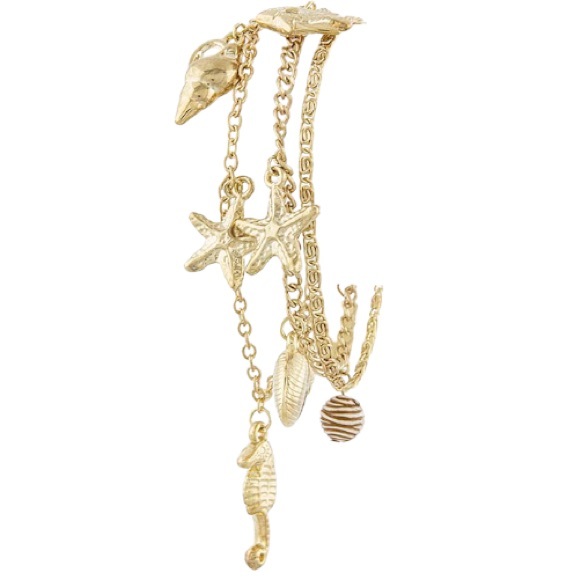 Sea Life Layered Charm Bracelet - Picture 2 of 8